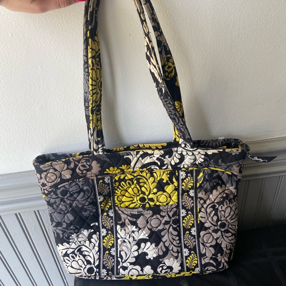Black and yellow Vera Bradley bag